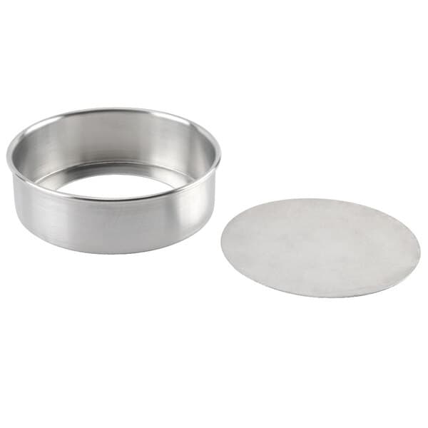 A round silver Baker's Mark aluminum cheesecake pan.