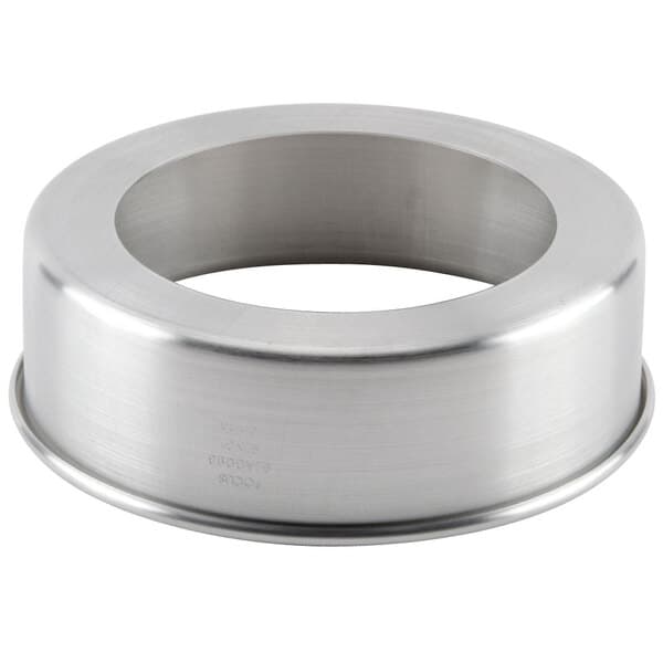 A round silver Baker's Mark cheesecake pan with a removable bottom.