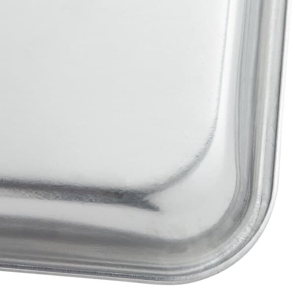 A Baker's Mark aluminum bun/sheet pan with open bead rim.