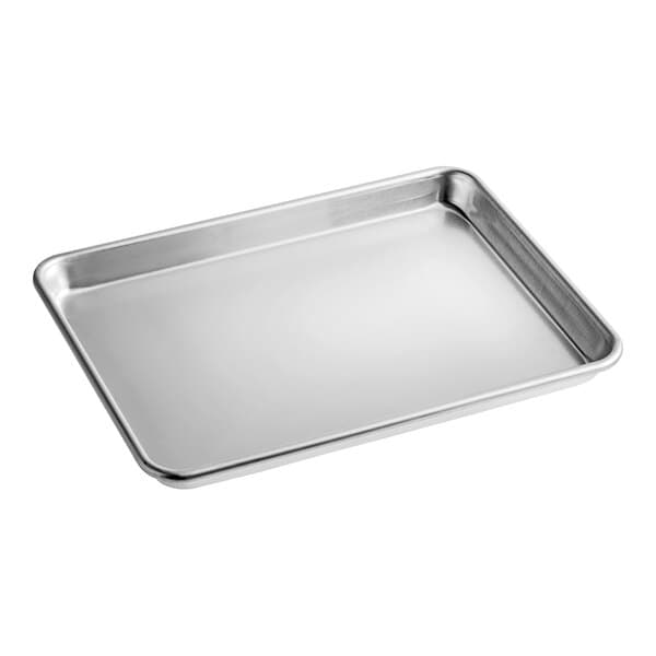 A Baker's Lane heavy-duty aluminum bun and sheet pan with a wire in rim.