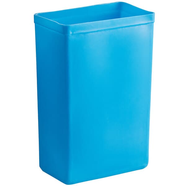 A Baker's Mark blue rectangular plastic container with a lid.
