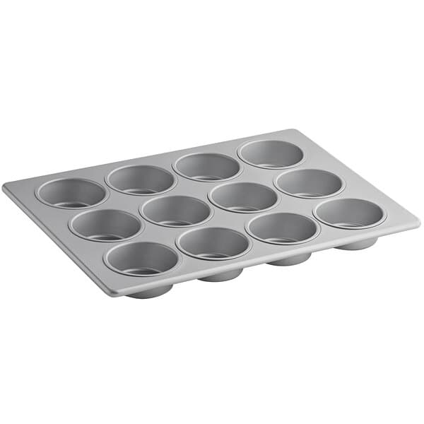 A Baker's Mark jumbo muffin pan with 12 cupcake cups.
