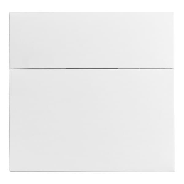 A plain white auto-popup bakery box with a rectangular shape.