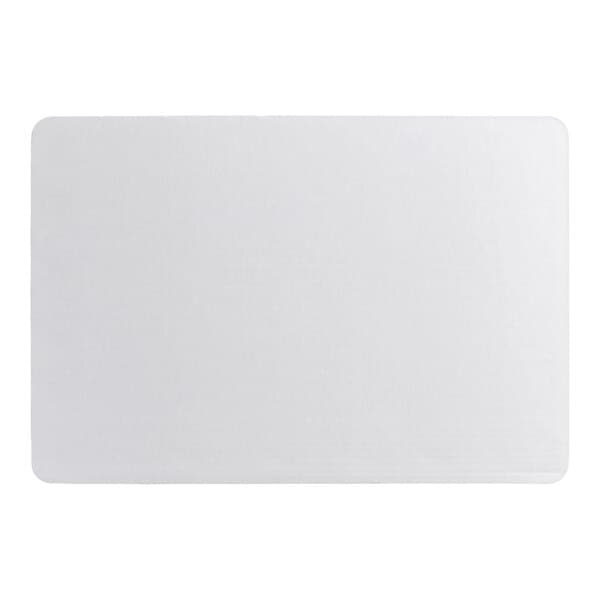 A large white rectangular corrugated cake pad.