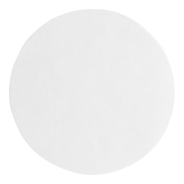 A white circle with a black border.