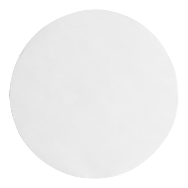 A white circle with a black border on a white background.