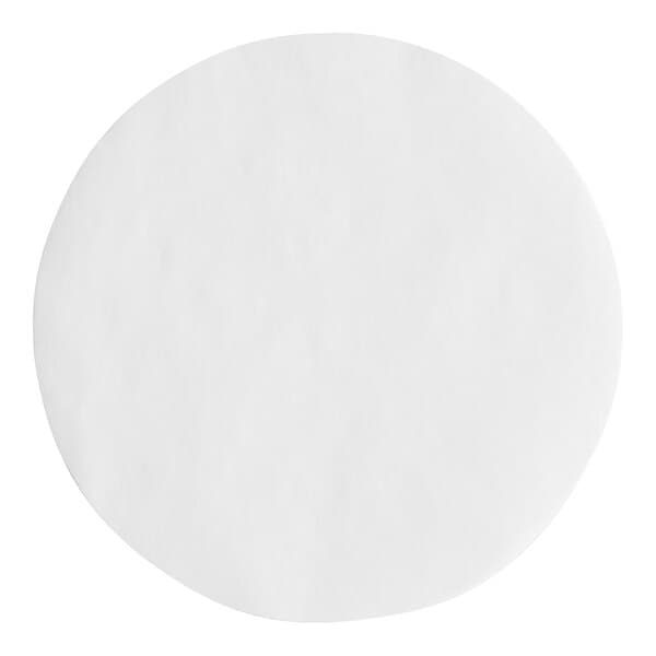A white circle with a black outline.