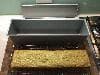 Zucchini bread made in the pan.