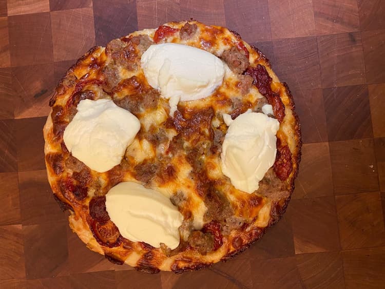Ready to slide out of the pan.