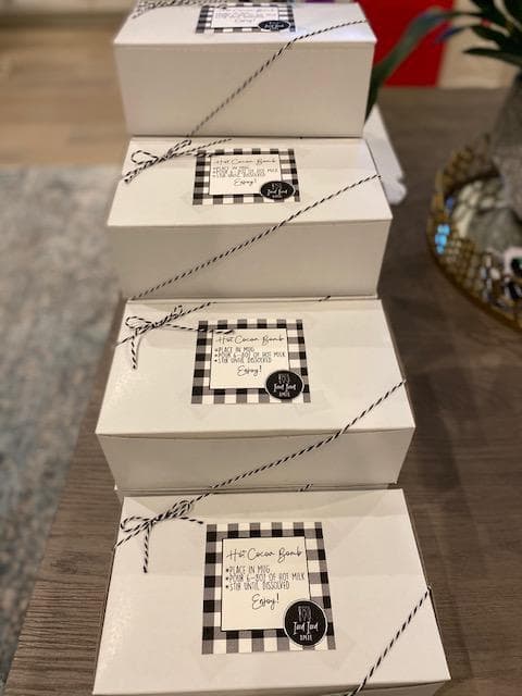 Perfect hot cocoa bomb packaging